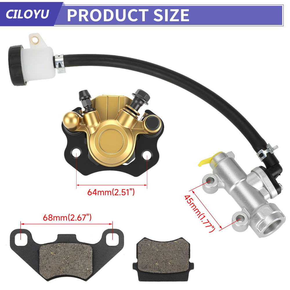 CILOYU brake pads pair offering strong bite and wear resistance.