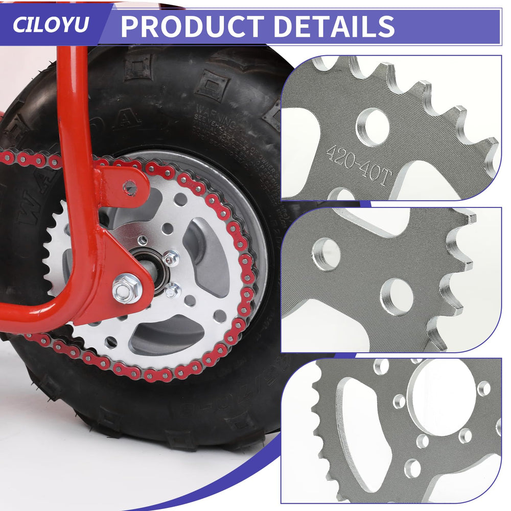 CILOYU brand packaging included with sprocket kit for easy setup