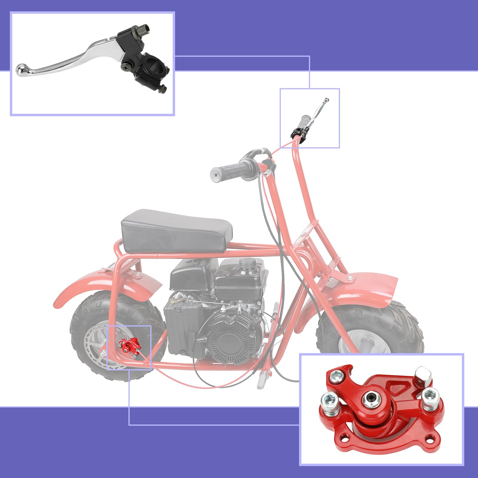 CILOYU cable moving length 4.96 inches facilitates caliper motion