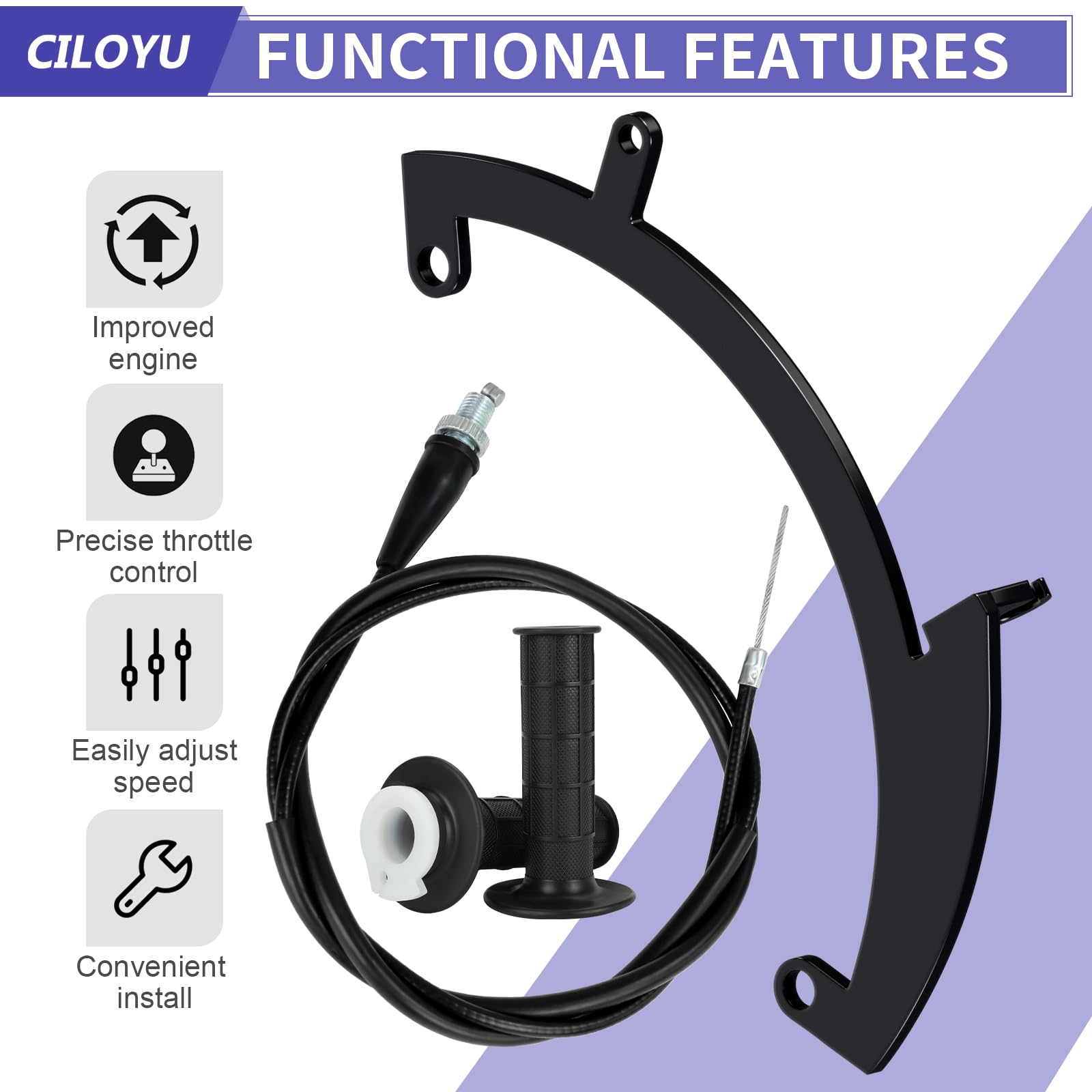 CILOYU cable stop helps smooth cable travel.