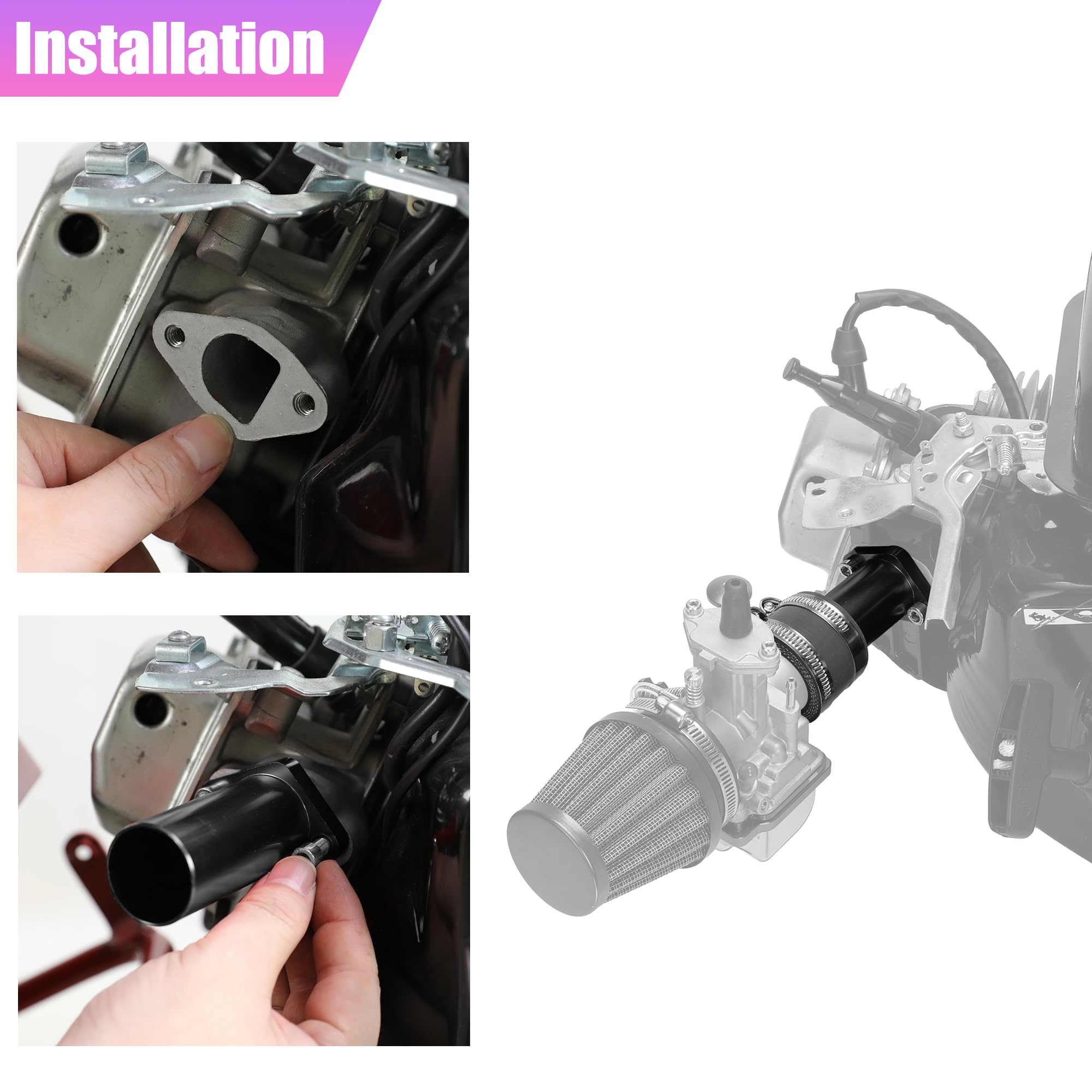 CILOYU Coleman CT200U mini-bike intake adapter simplifies maintenance