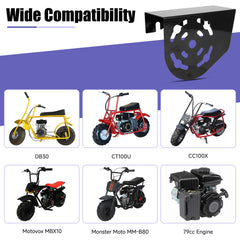 CILOYU ct100u-cc100x-clutch-cover shields the chain area for rugged use