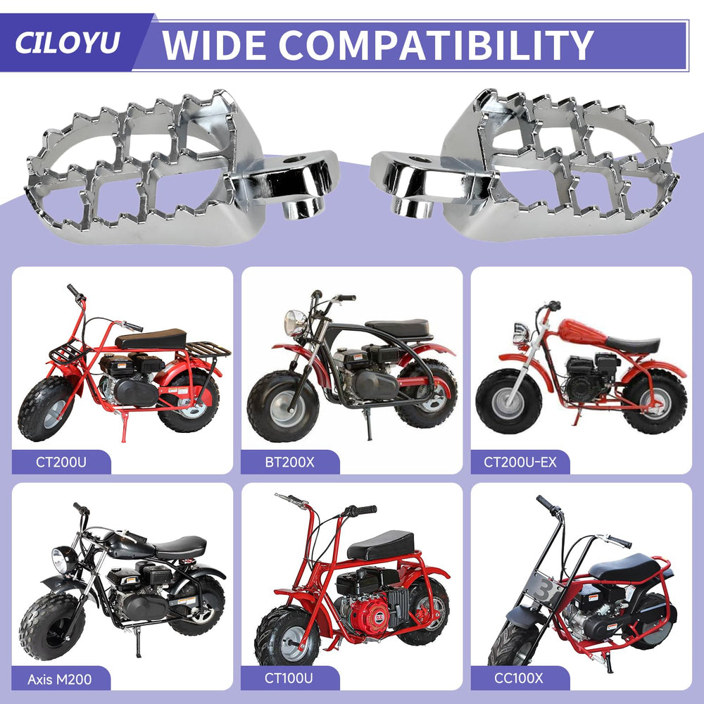 CILOYU foot pegs aluminum durability resists rust and corrosion over time