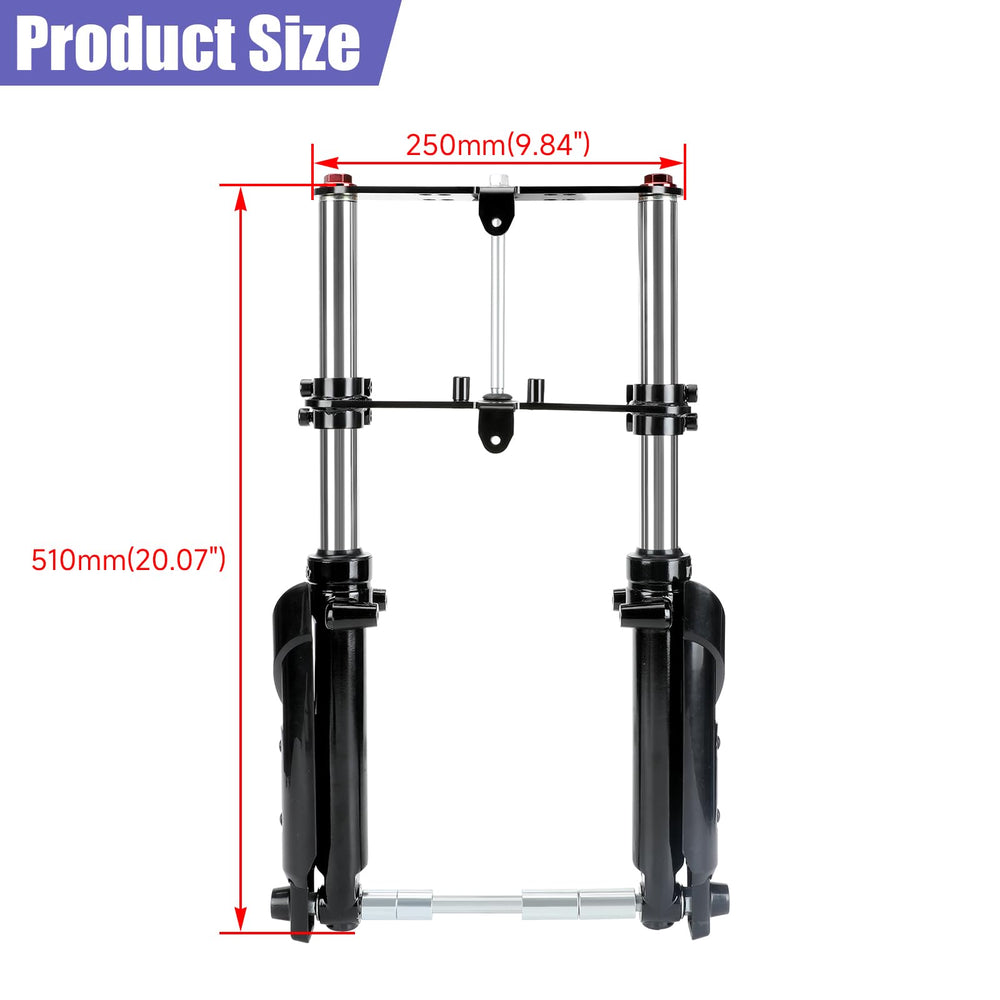 CILOYU front fork suspension for Coleman CT100U improves ride quality.