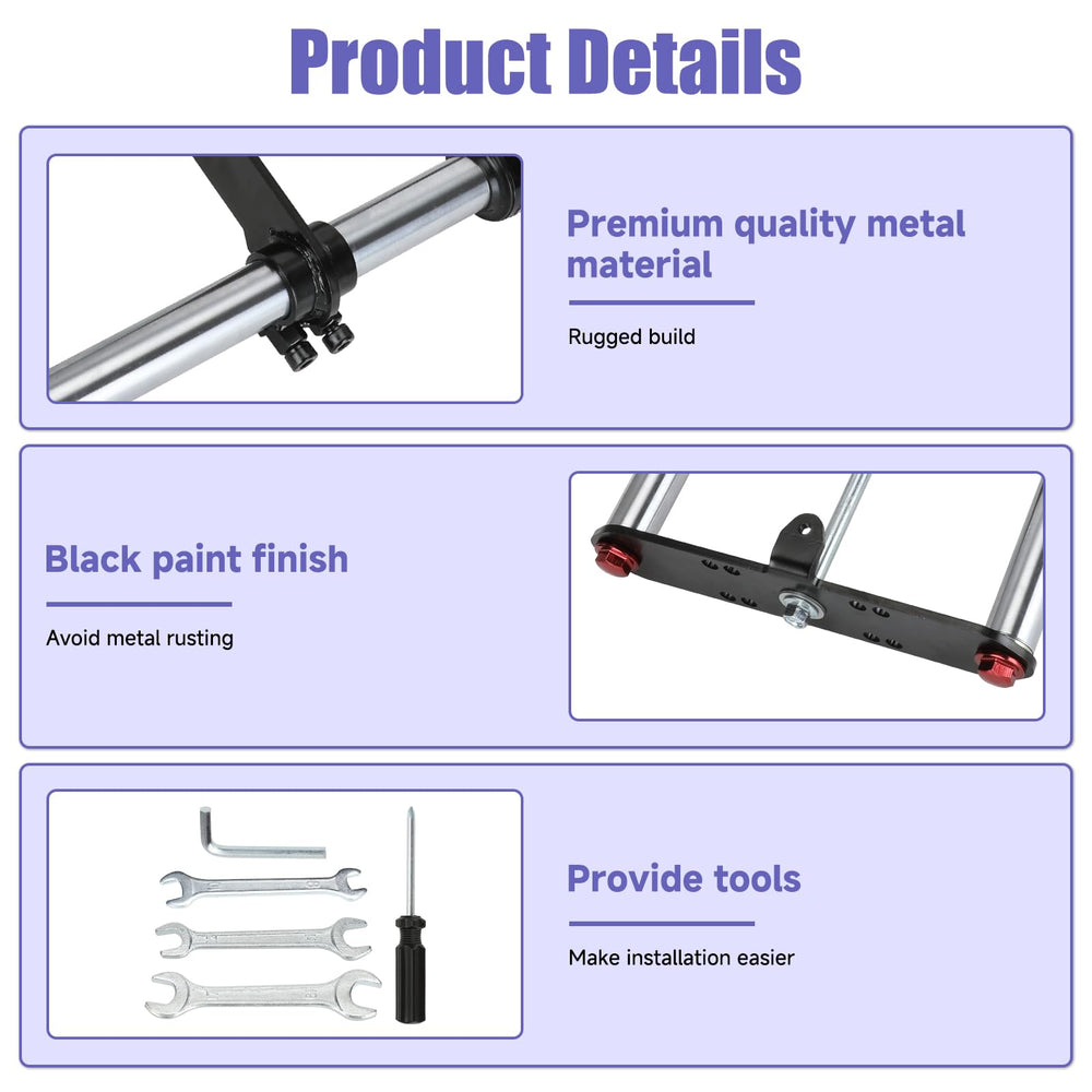 CILOYU front fork suspension for MBX11 boosts smoothness on uneven surfaces.