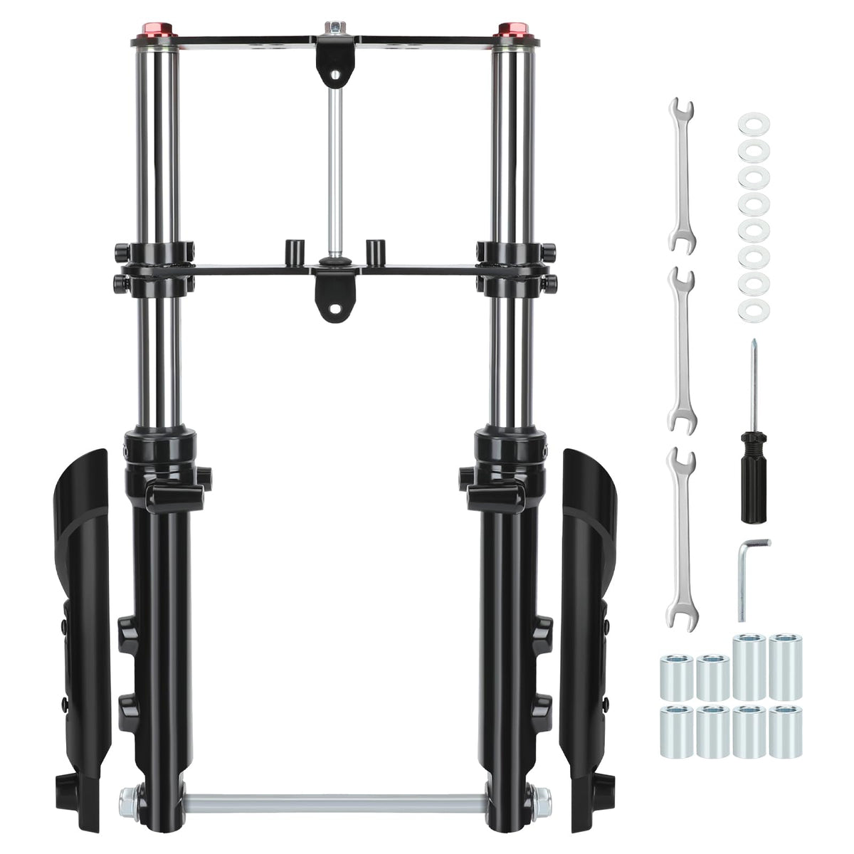 CILOYU front fork suspension for MMB80 improves ride comfort and handling.
