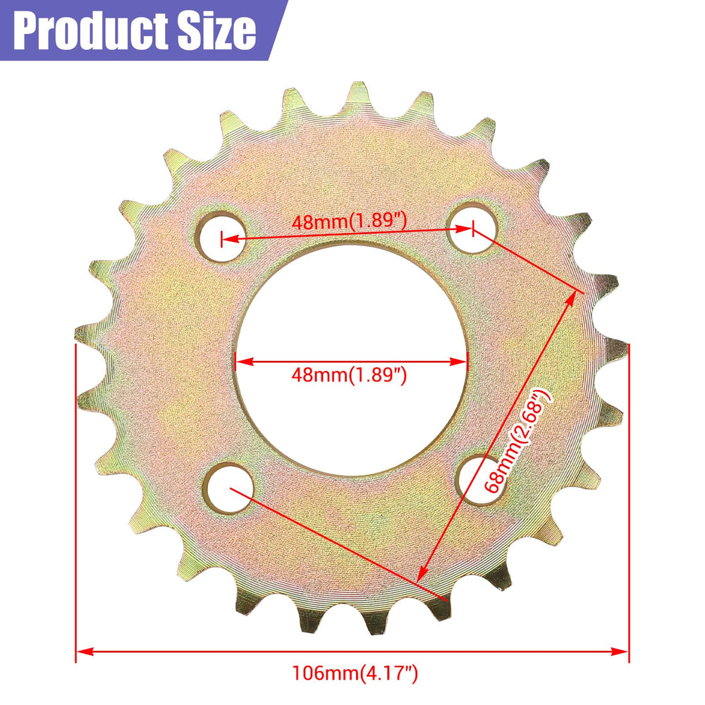 CILOYU front jackshaft sprocket 10T in use on a go kart drivetrain
