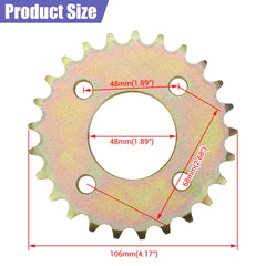 CILOYU front jackshaft sprocket 10T in use on a go kart drivetrain