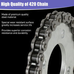 CILOYU front sprocket for KT196 ensures smooth engagement