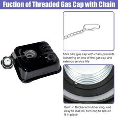 CILOYU gas tank cap with chain for Predator 420cc engine, chain prevents drops
