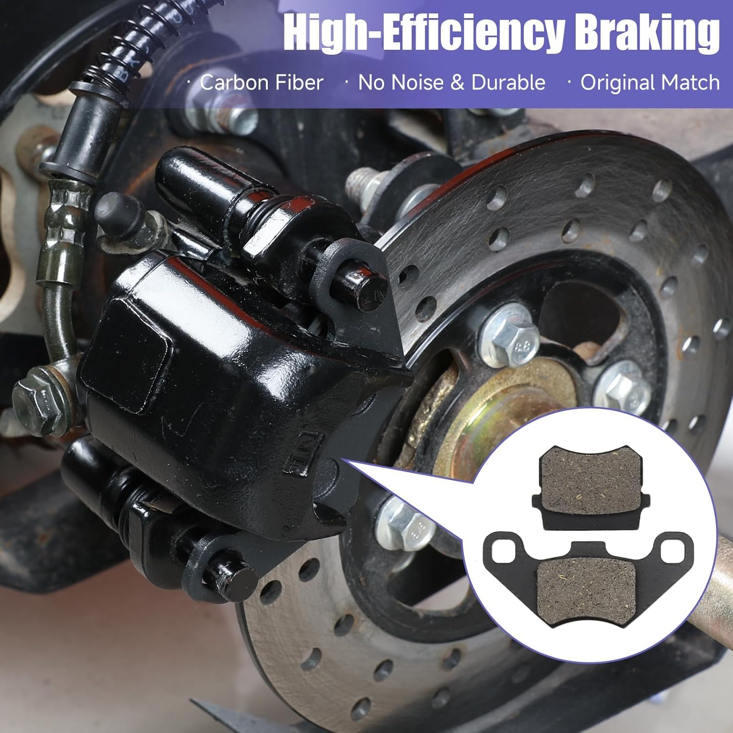 KT196 essential parts list supporting maintenance on go-kart braking systems.