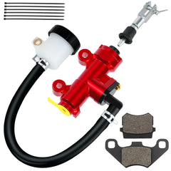 CILOYU KT196 brake master cylinder in metal finish for Coleman go-karts, a durable replacement option.