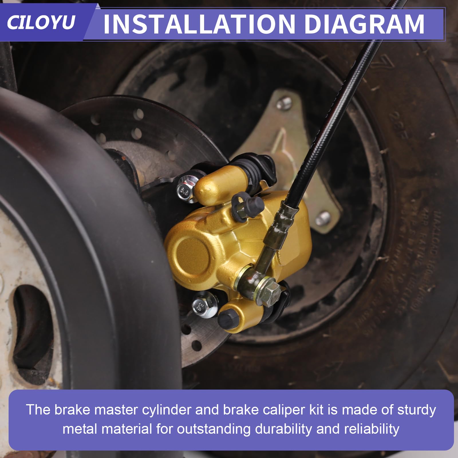 CILOYU durable metal construction built for rugged go kart use.