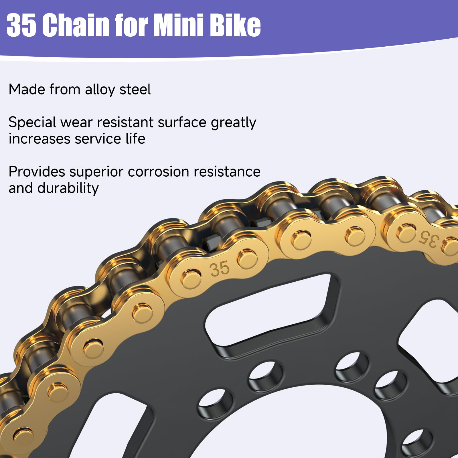 CILOYU mini-bike 35 chain package showing complete kit.
