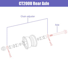 CILOYU axle kit assembly shows sturdy steel construction for durability