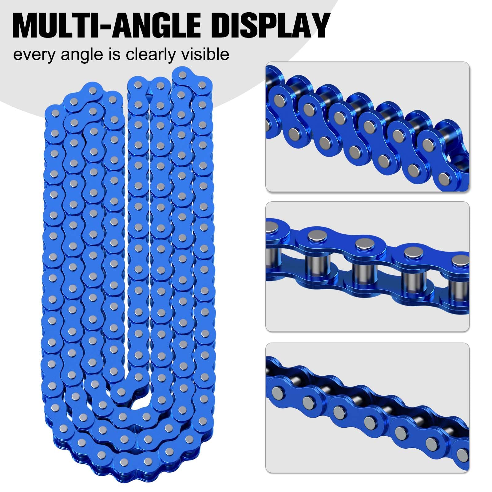 CILOYU mini-bike chain assembly process showing easy setup