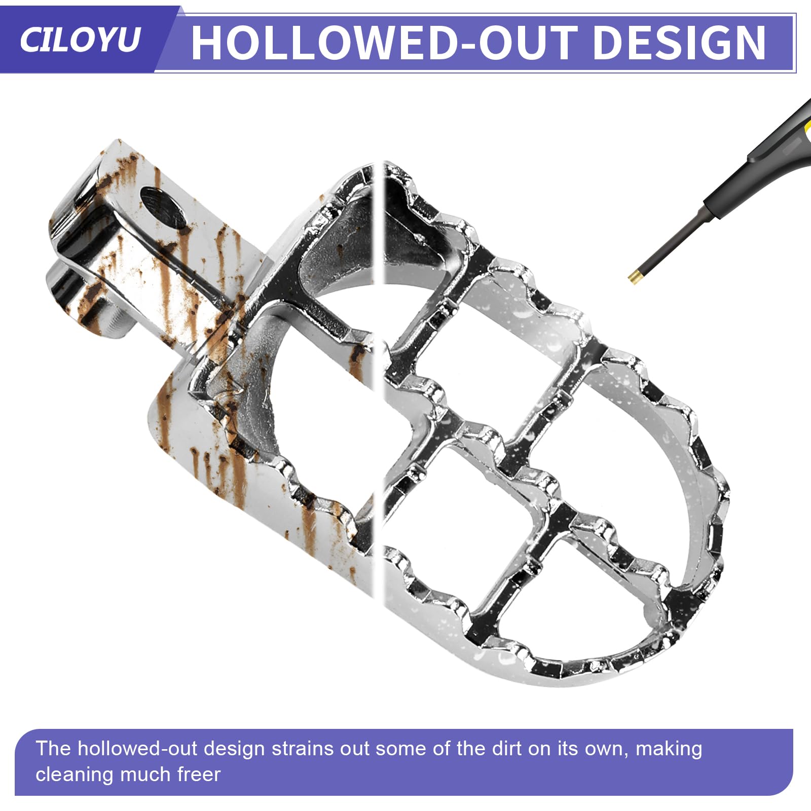 CILOYU wide pedals improve stance during long rides