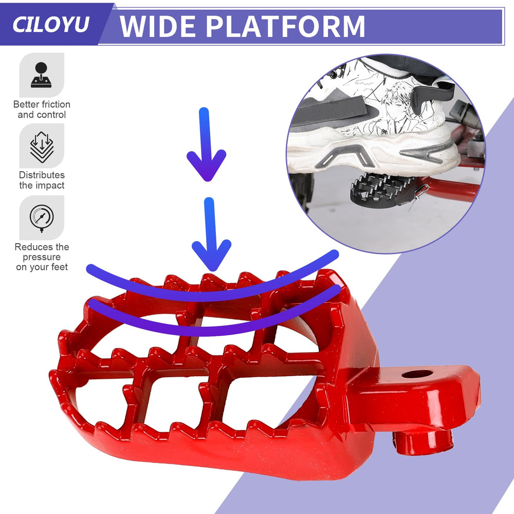 CILOYU mini bike pegs 28-tooth-design boosts grip for safer rides.