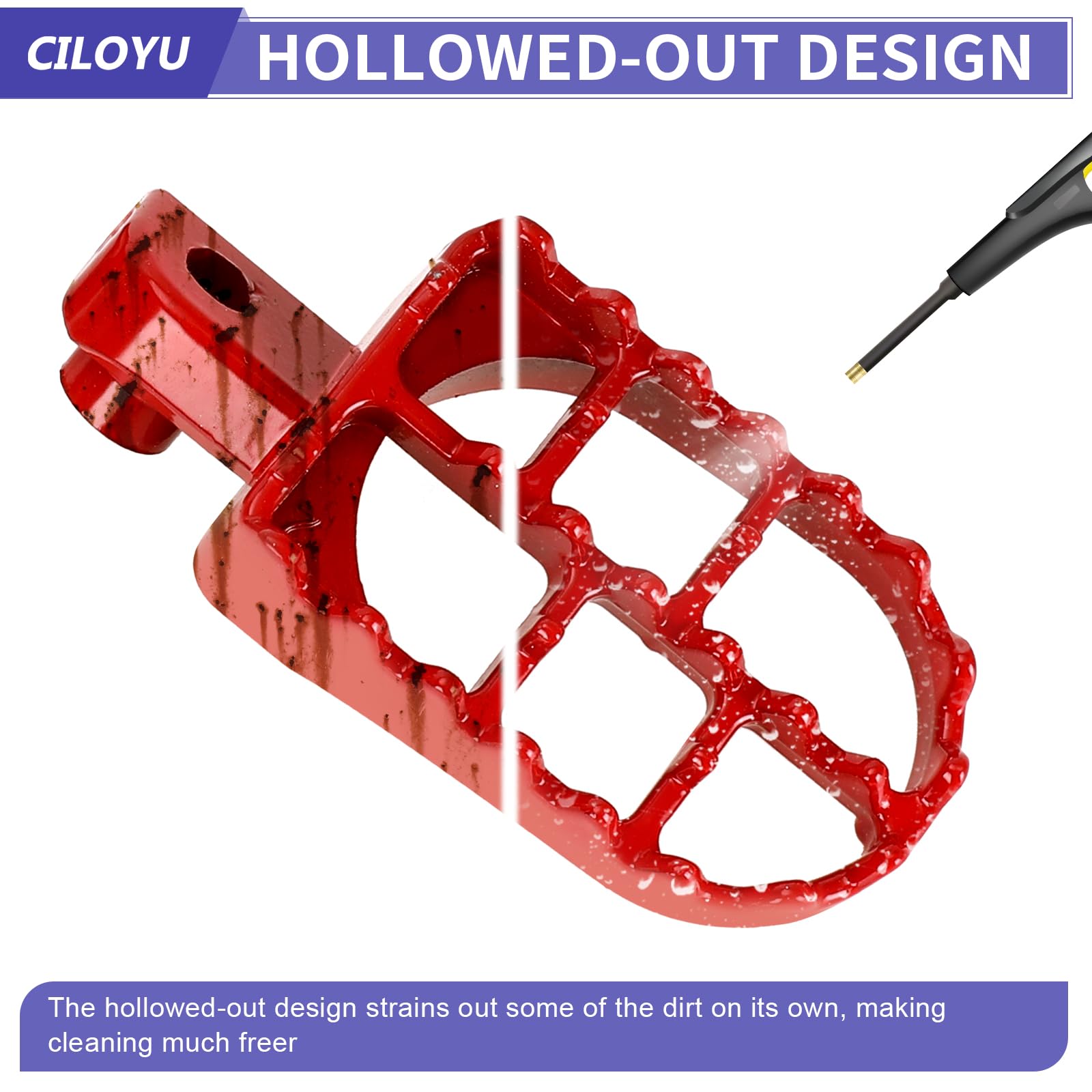 CILOYU mini bike pegs ct200u-compatibility ensures broad bike fit.