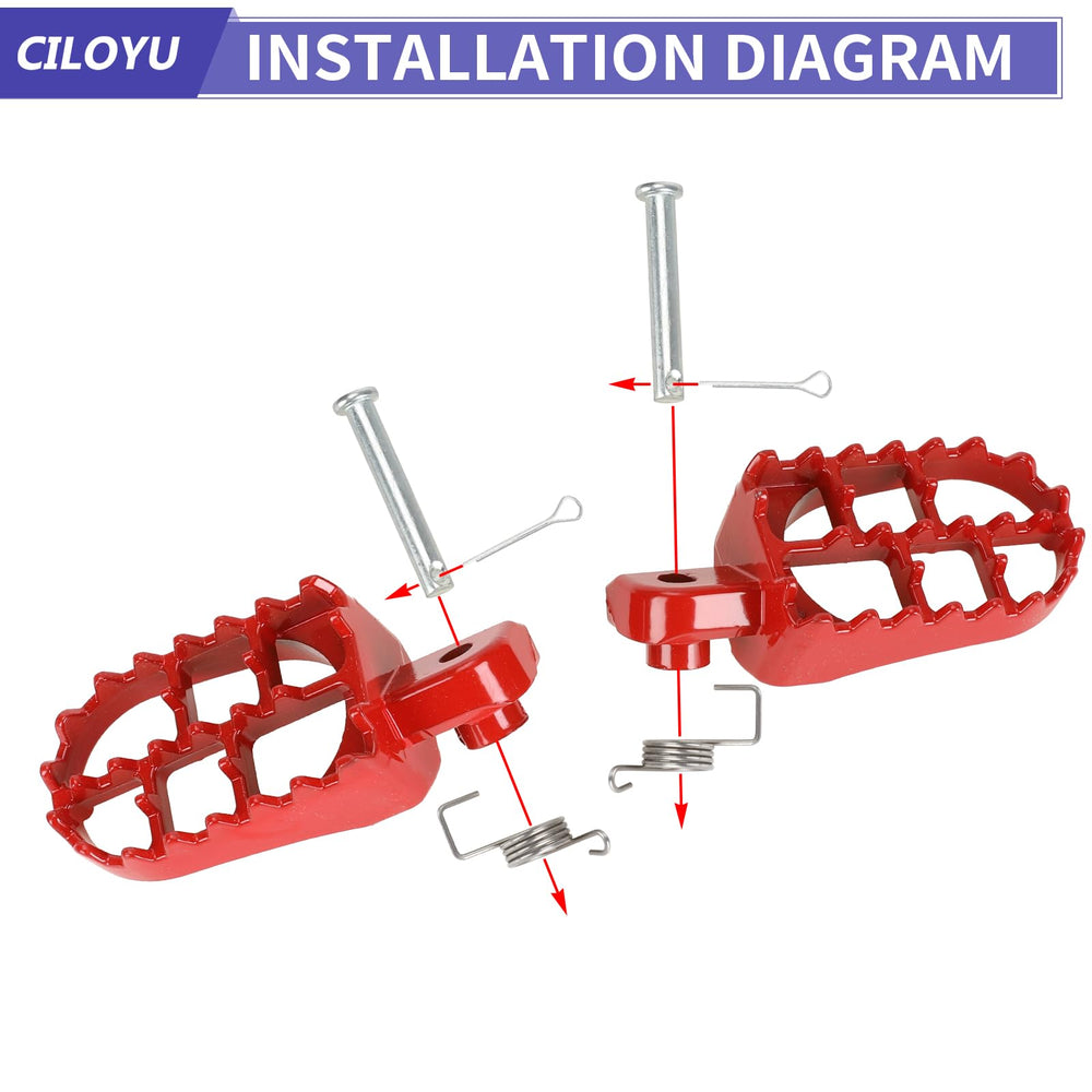 CILOYU mini bike pegs rainy-day-traction emphasizes dependable grip during showers.