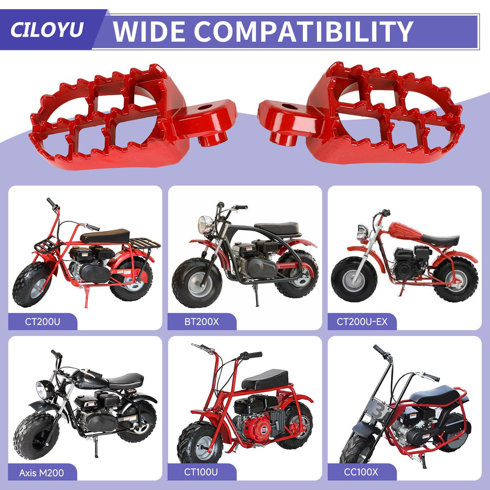 CILOYU mini bike pegs wider-pedal design improves comfort and control.