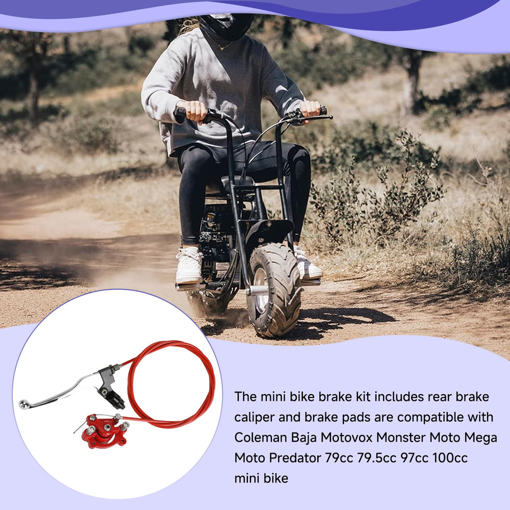 CILOYU rear brake caliper included in the minibike brake kit