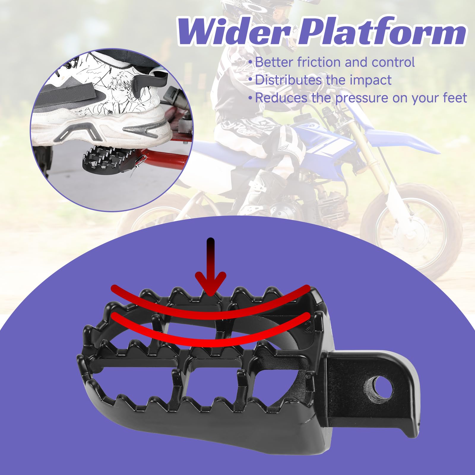 CILOYU pegs in use on dirt trail, secure foot placement