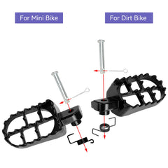 CILOYU foot pegs right, improved stability on rough terrain