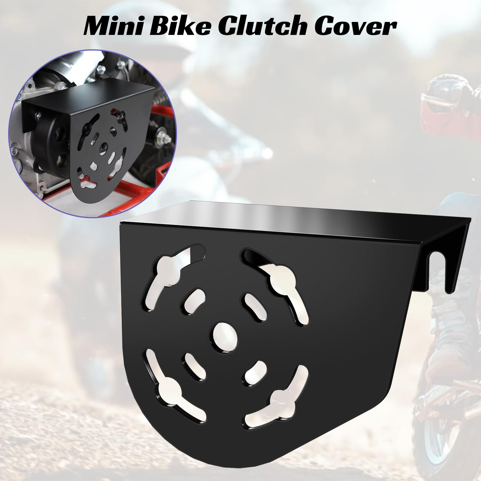 CILOYU monster-moto-mm-b80-clutch-cover protects the chain on dirt roads