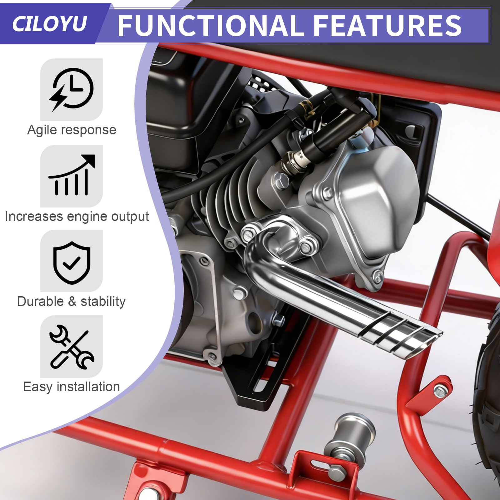 Packaging and included accessories from CILOYU for quick install