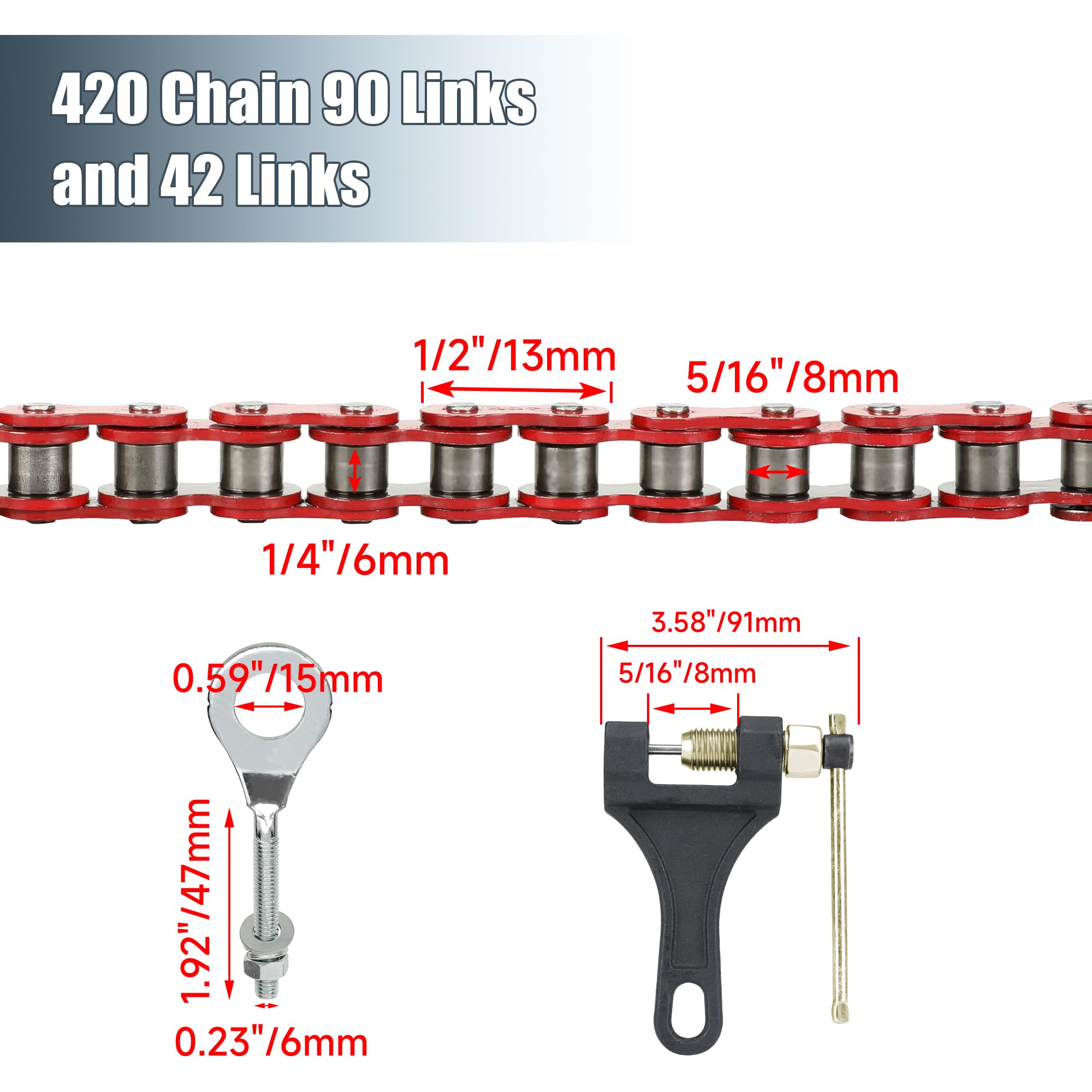 CILOYU Predator 212cc compatibility with 40-42 chain