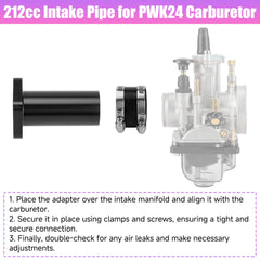 CILOYU PWK 24mm-28mm carb inlet adapter enables smoother carb upgrades
