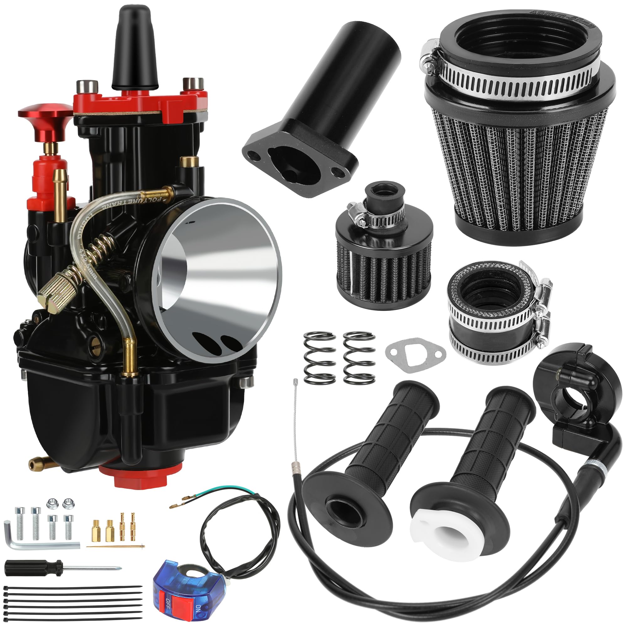 CILOYU PWK mini bike carburetor throttle cable kit for Predator engines, smooth performance