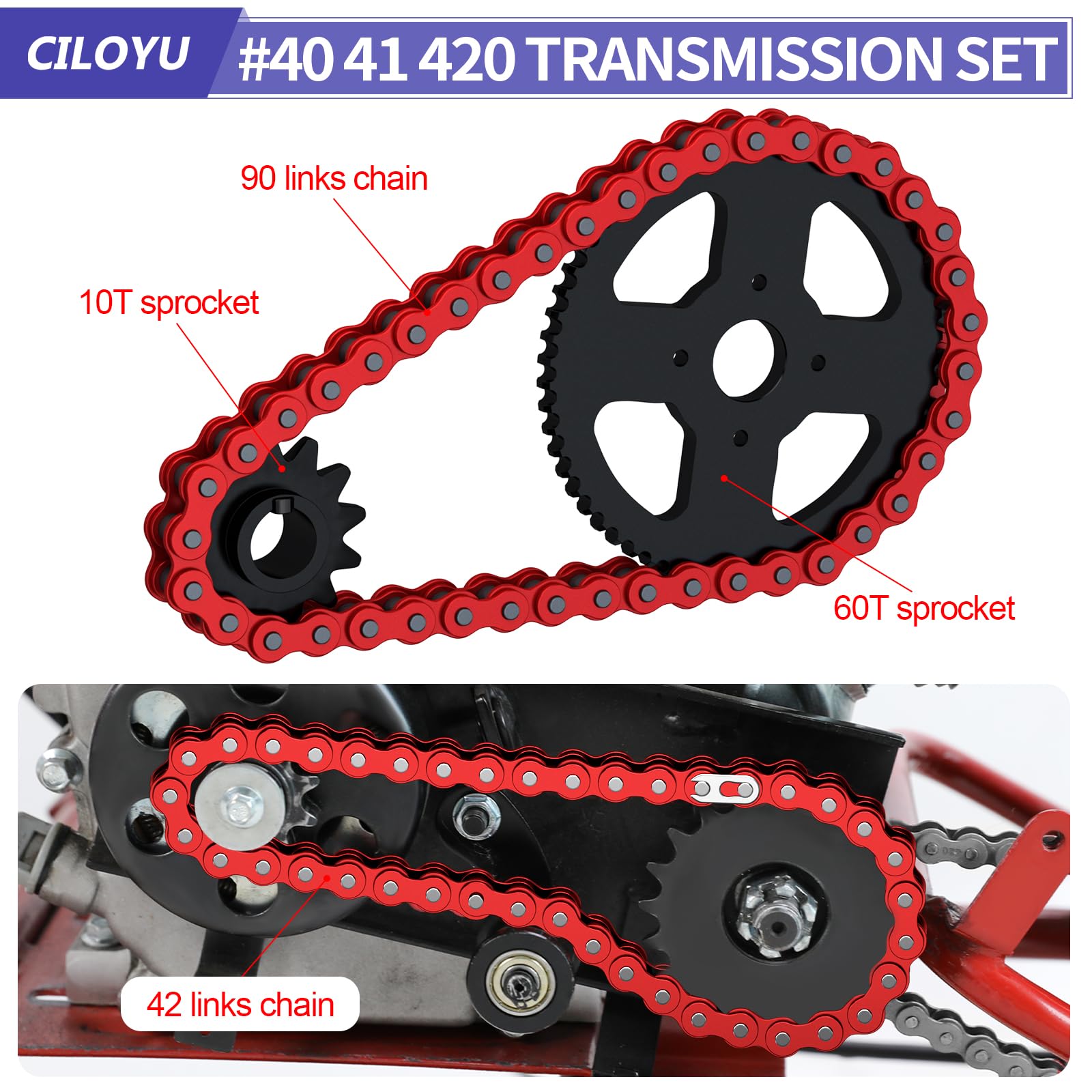 CILOYU 60T rear sprocket boosts torque for hill climbs