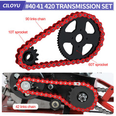 CILOYU 60T rear sprocket boosts torque for hill climbs
