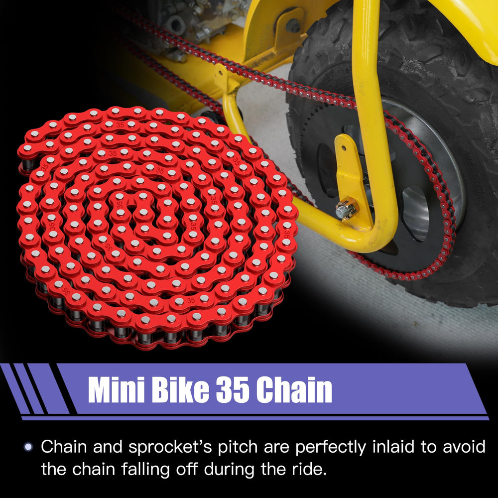 CILOYU red 35-chain with built-in chain breaker tool, easy maintenance