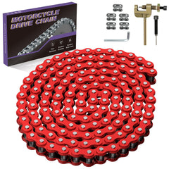 CILOYU red 35-chain shown for mini bike CT100U installation, smooth drivetrain upgrade