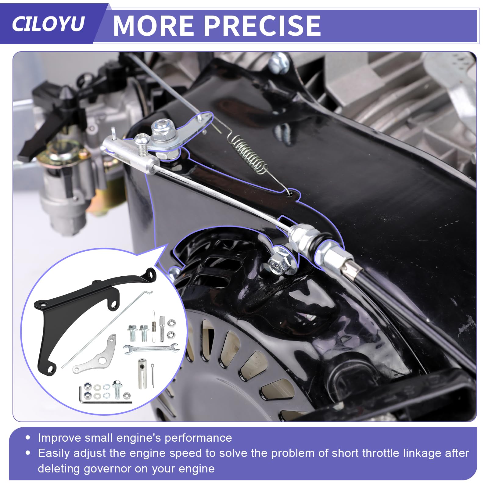 CILOYU return spring provides reliable throttle return.