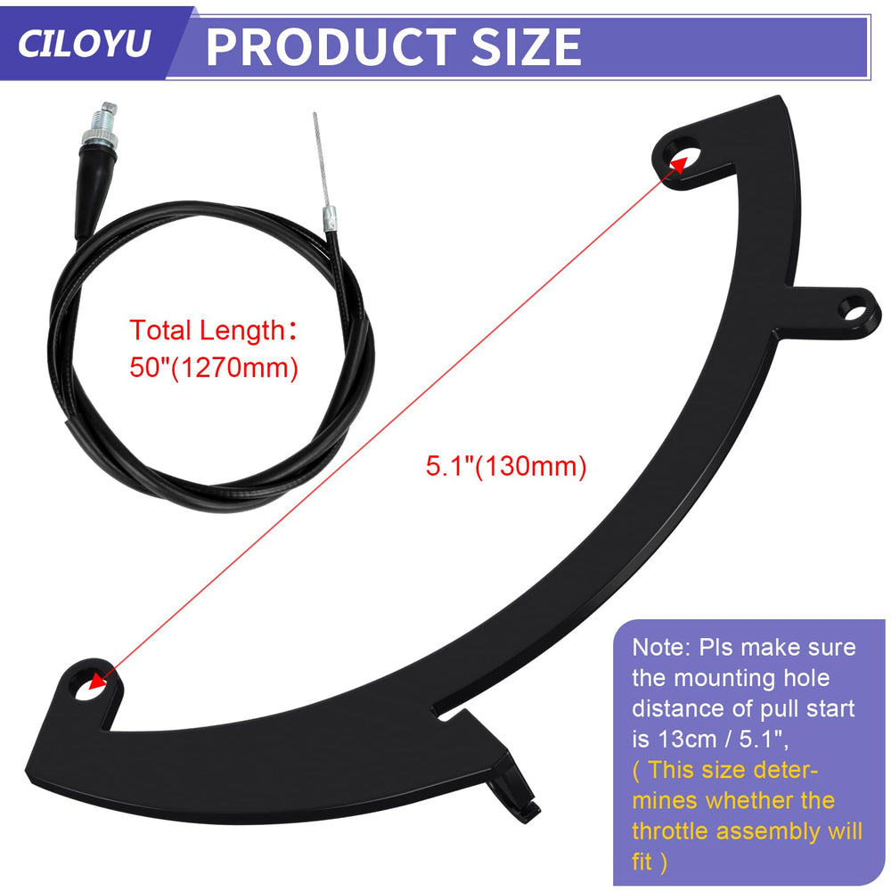 CILOYU speed control spring facilitates fine RPM adjustments.