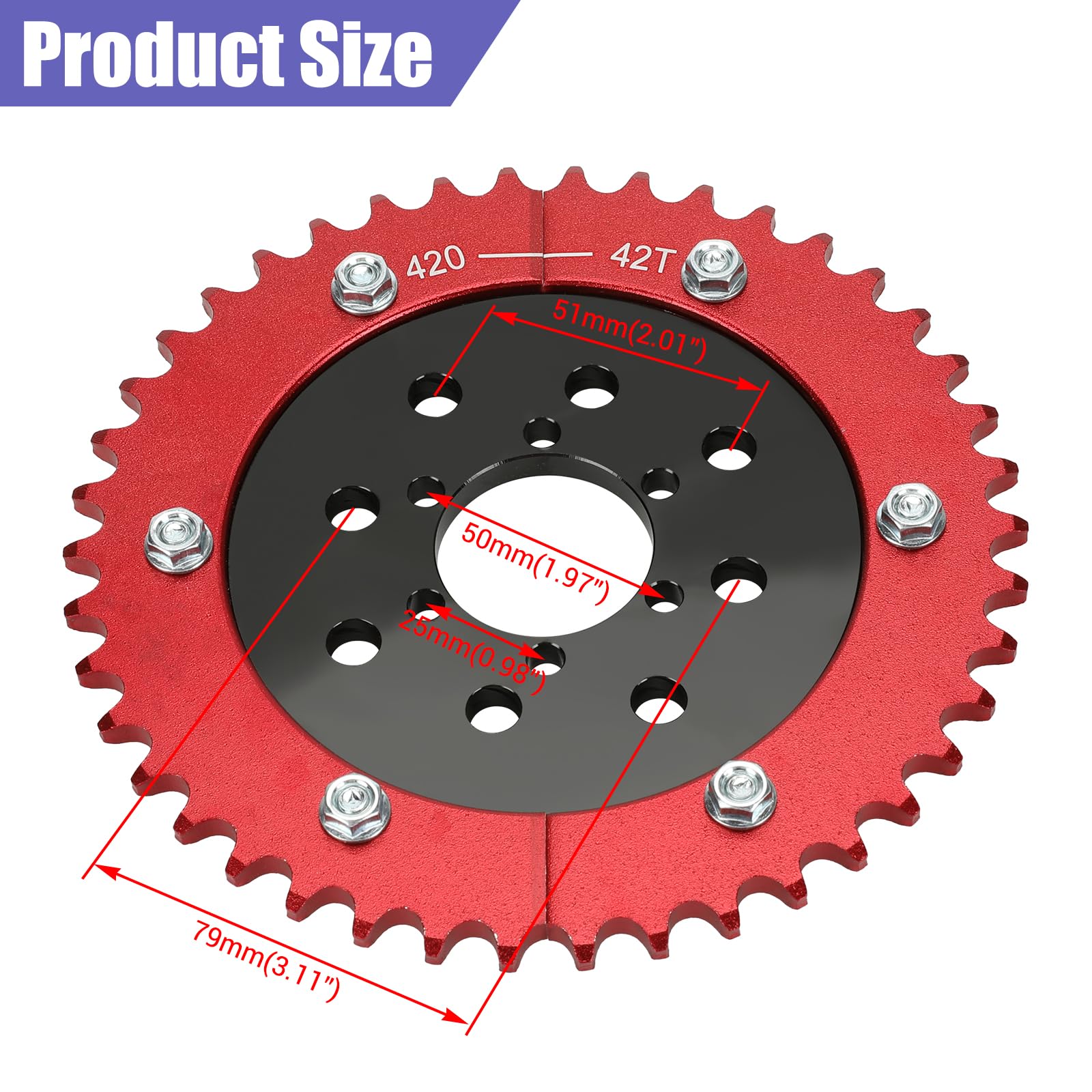 CILOYU split sprocket installation enables quick gear changes without axle removal.