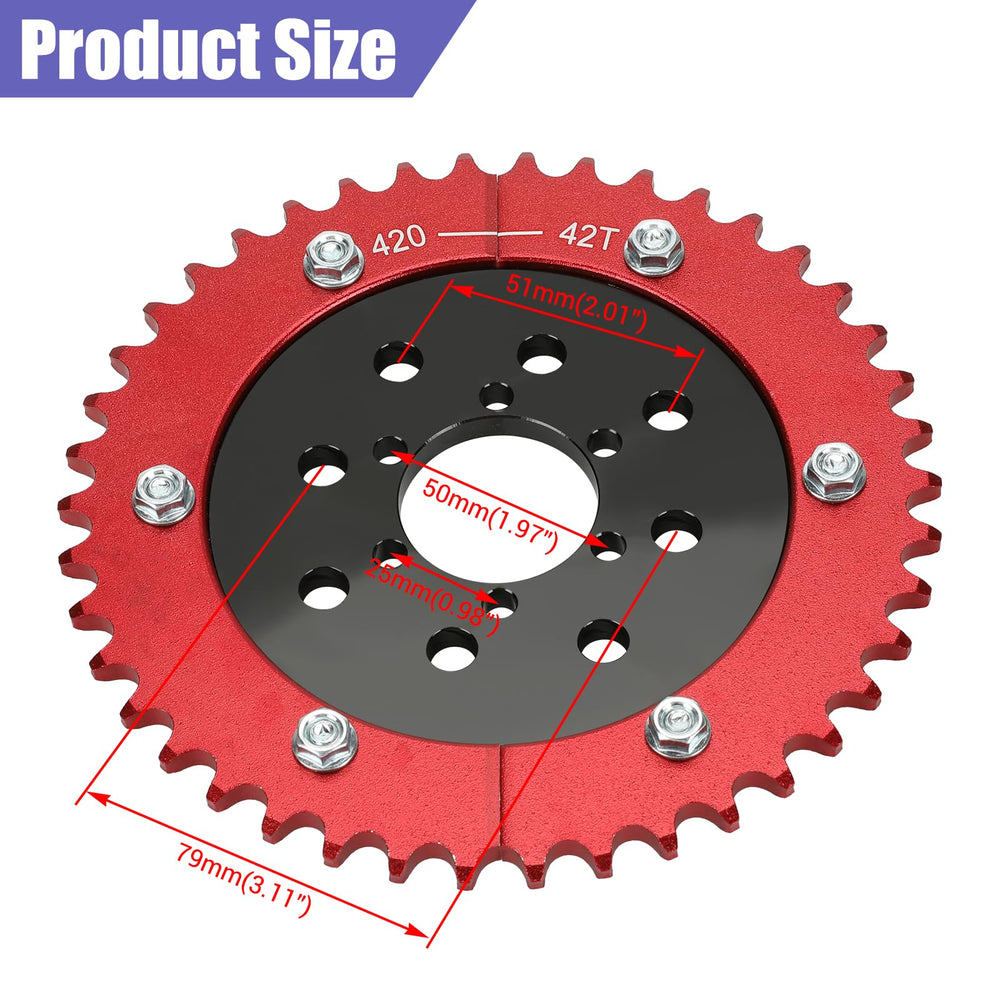 CILOYU split sprocket installation enables quick gear changes without axle removal.