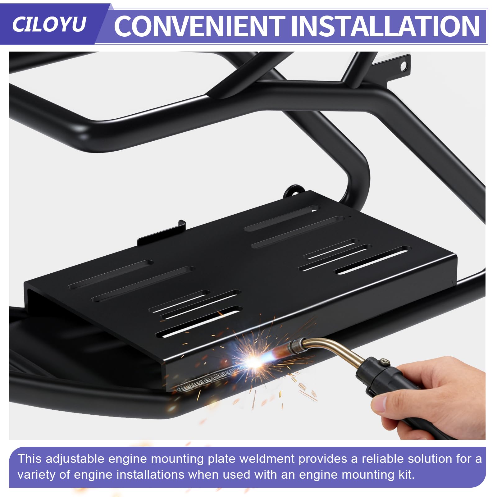 CILOYU mounting plate thick steel construction conveys high load-bearing capability