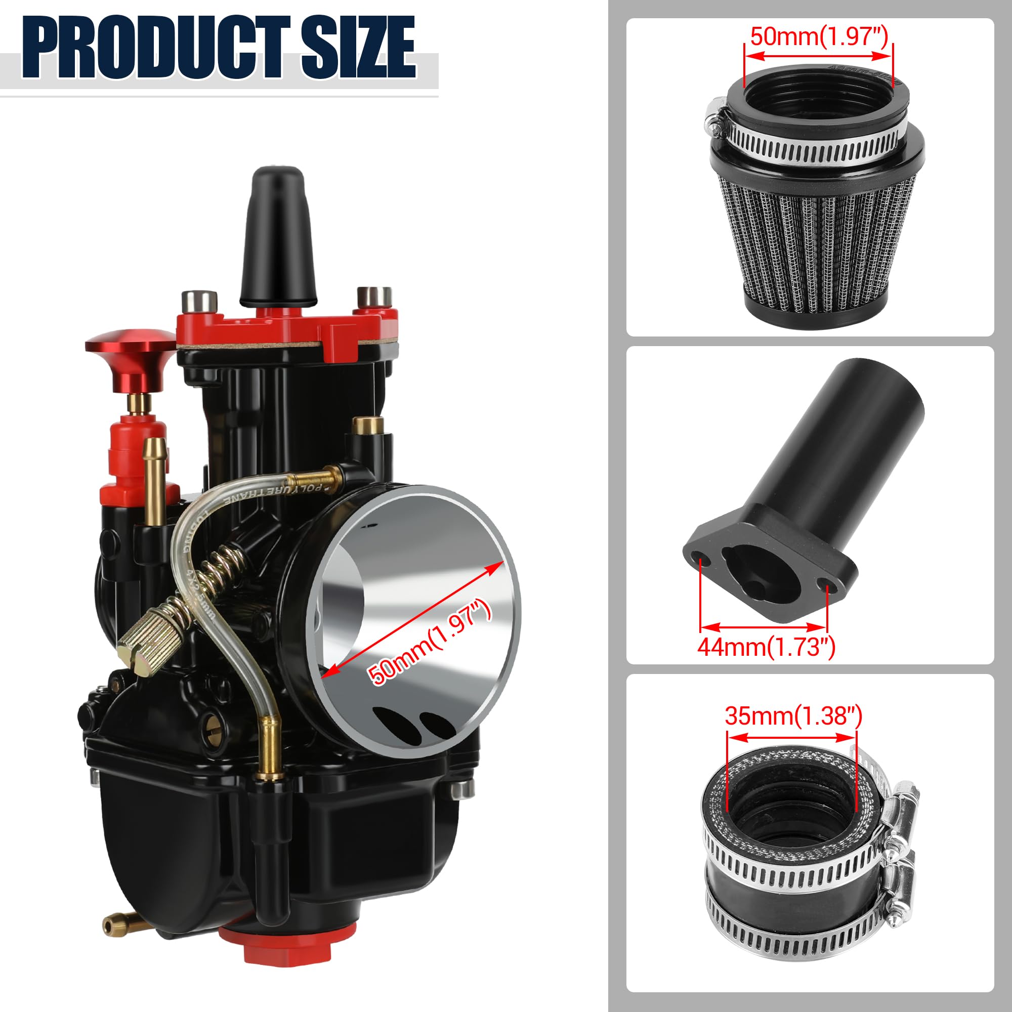 CILOYU throttle cable length 50 inches fits a range of mini bikes