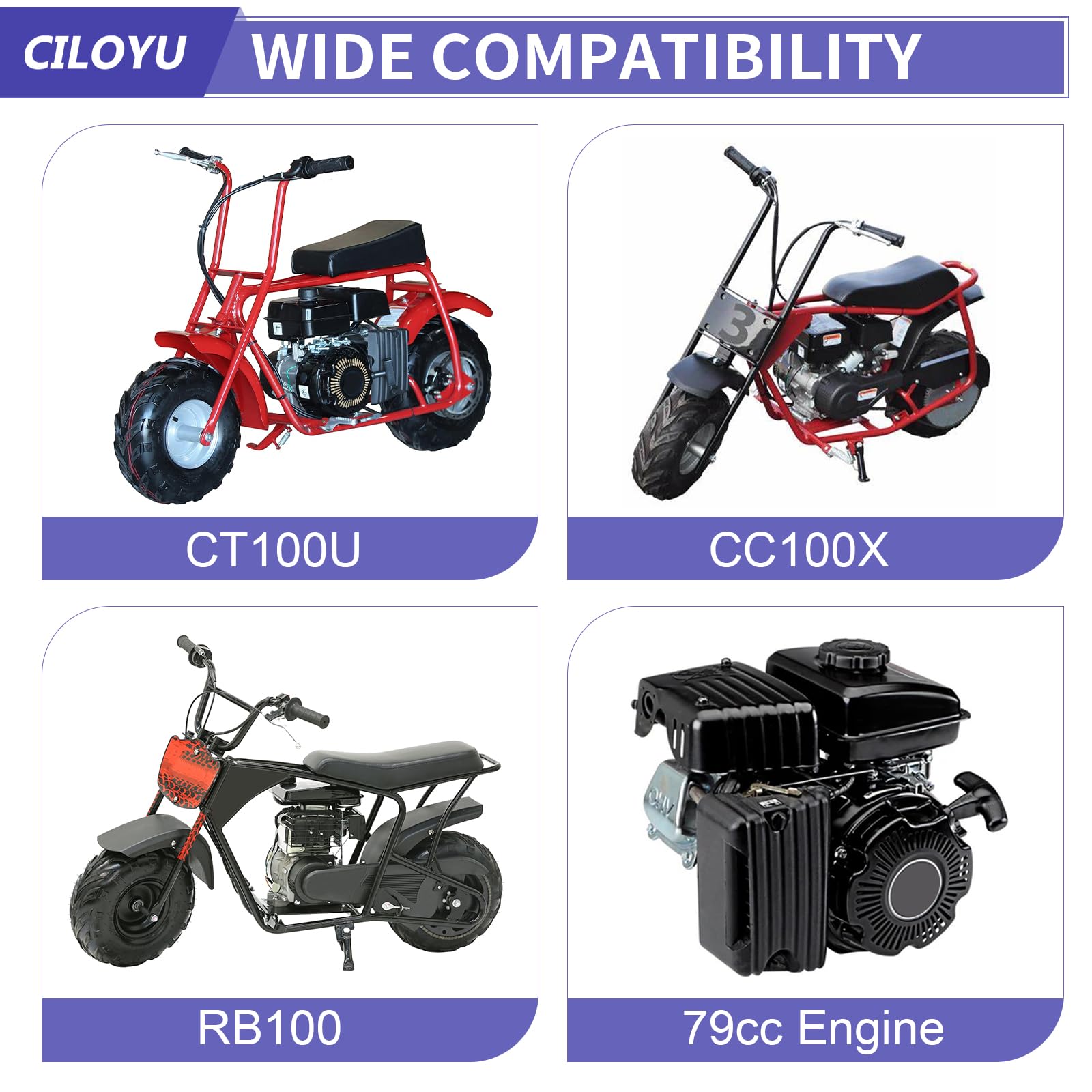 CILOYU throttle grip set enhances grip and control.