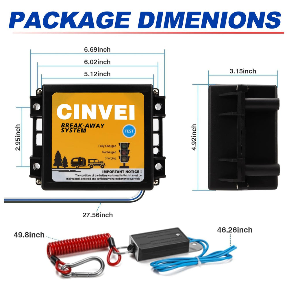 CINVEI breakaway switch for easy testing and operation