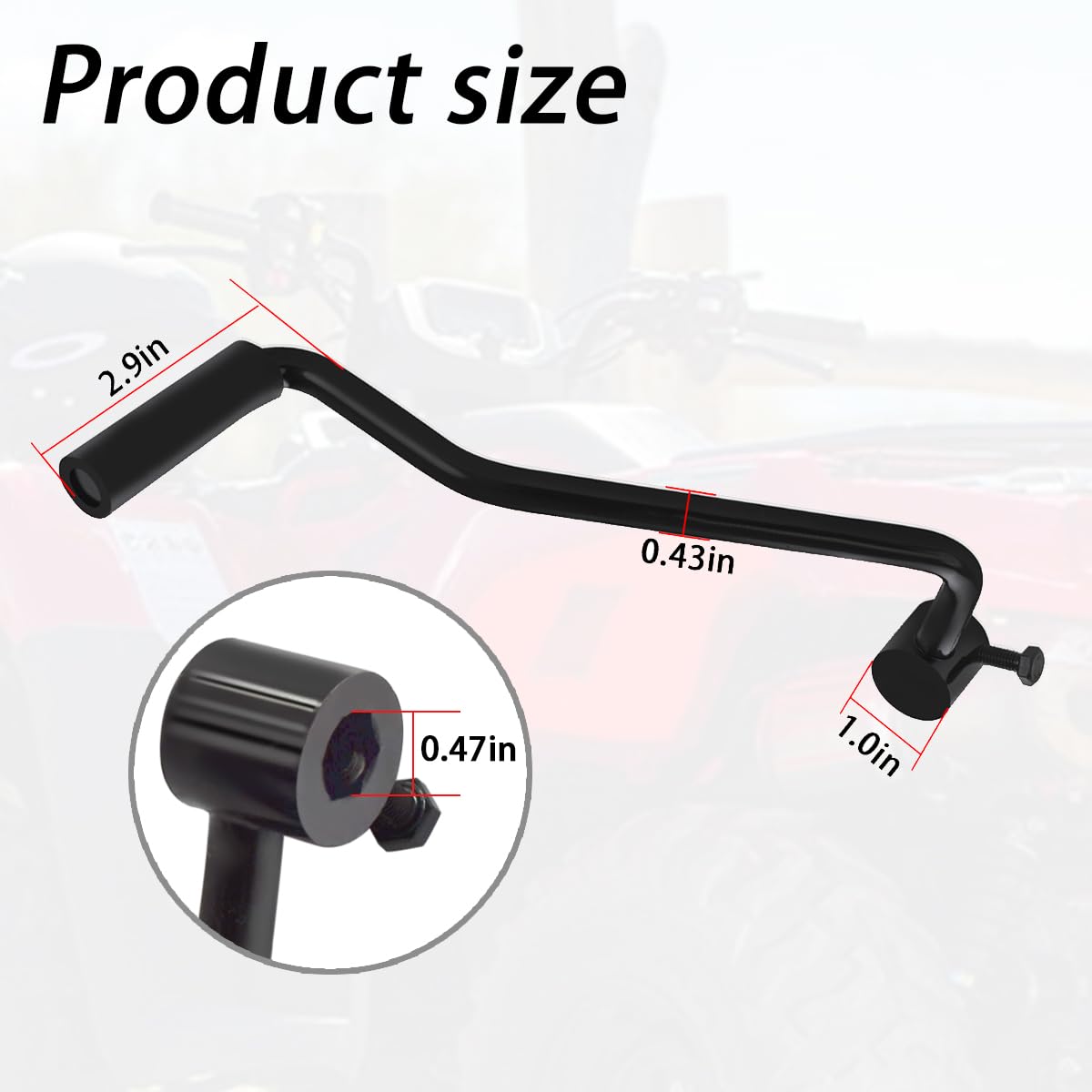 Ciuouient installation on Honda Foreman Rancher using simple screws and swap.