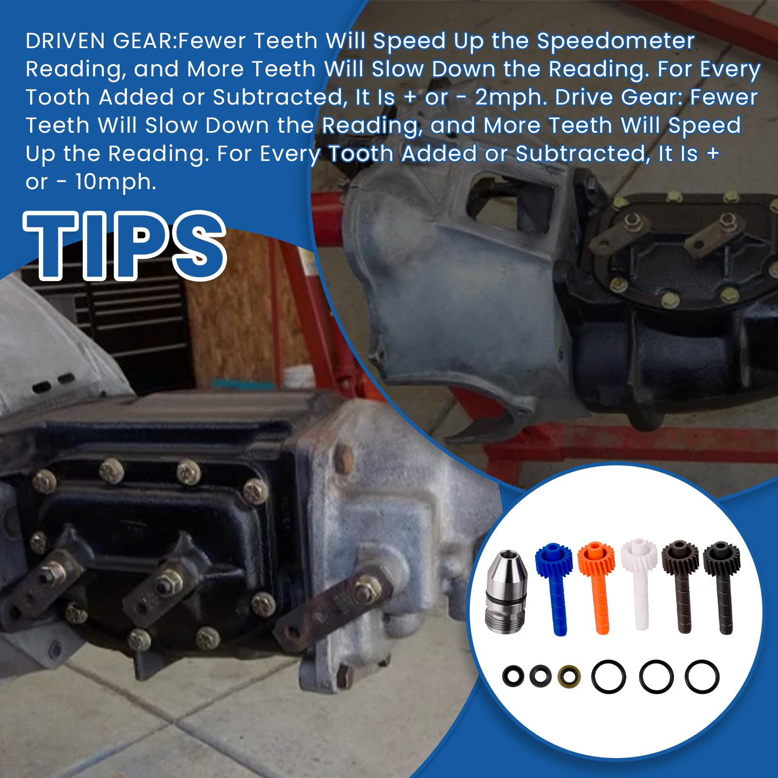 Ciuouient 20-tooth driven gear ensures smooth speedometer response.
