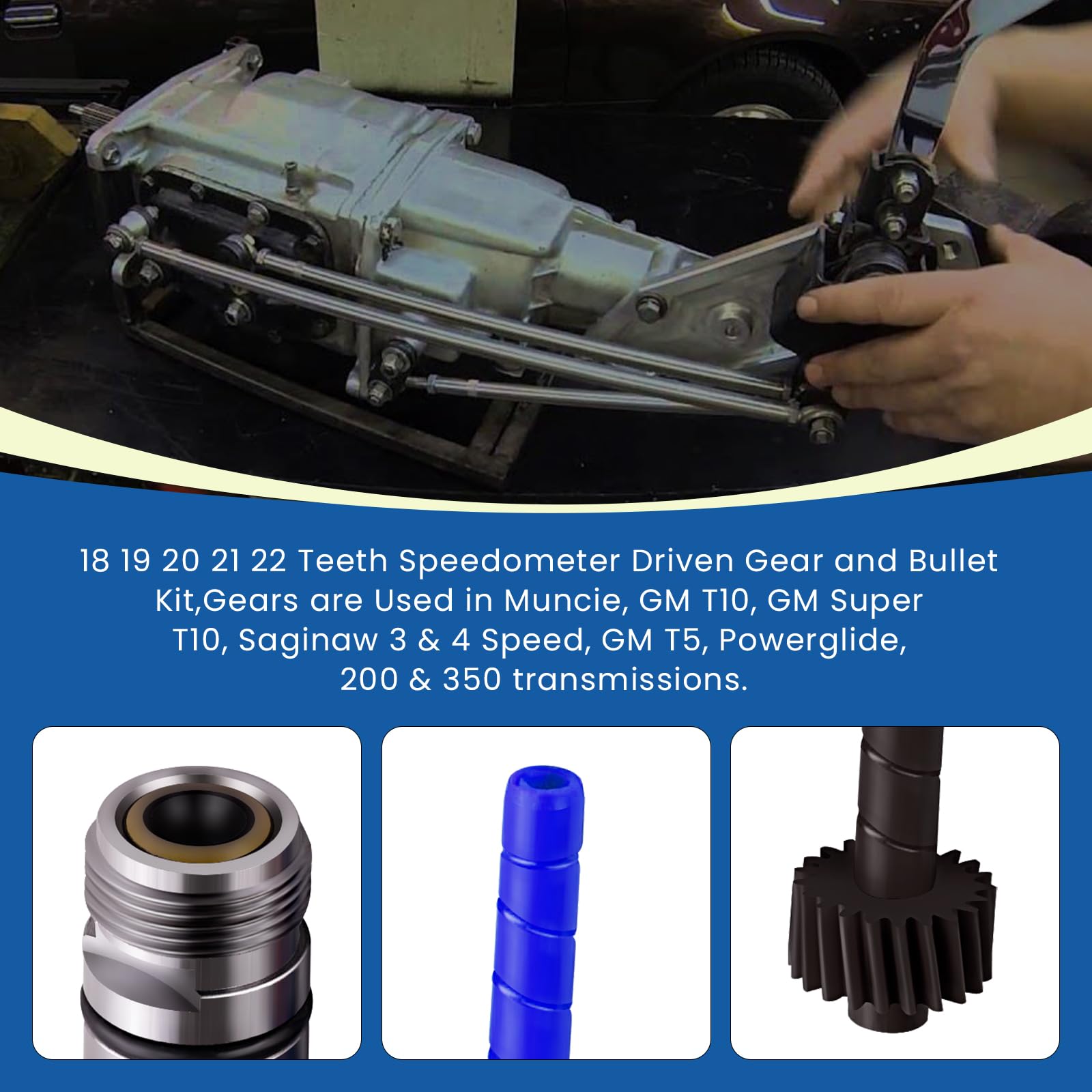 Ciuouient 21-tooth driven gear balances accuracy and durability.
