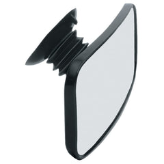CIPA suction cup rearview mirror on a boat, provides wide-angle visibility for safer docking