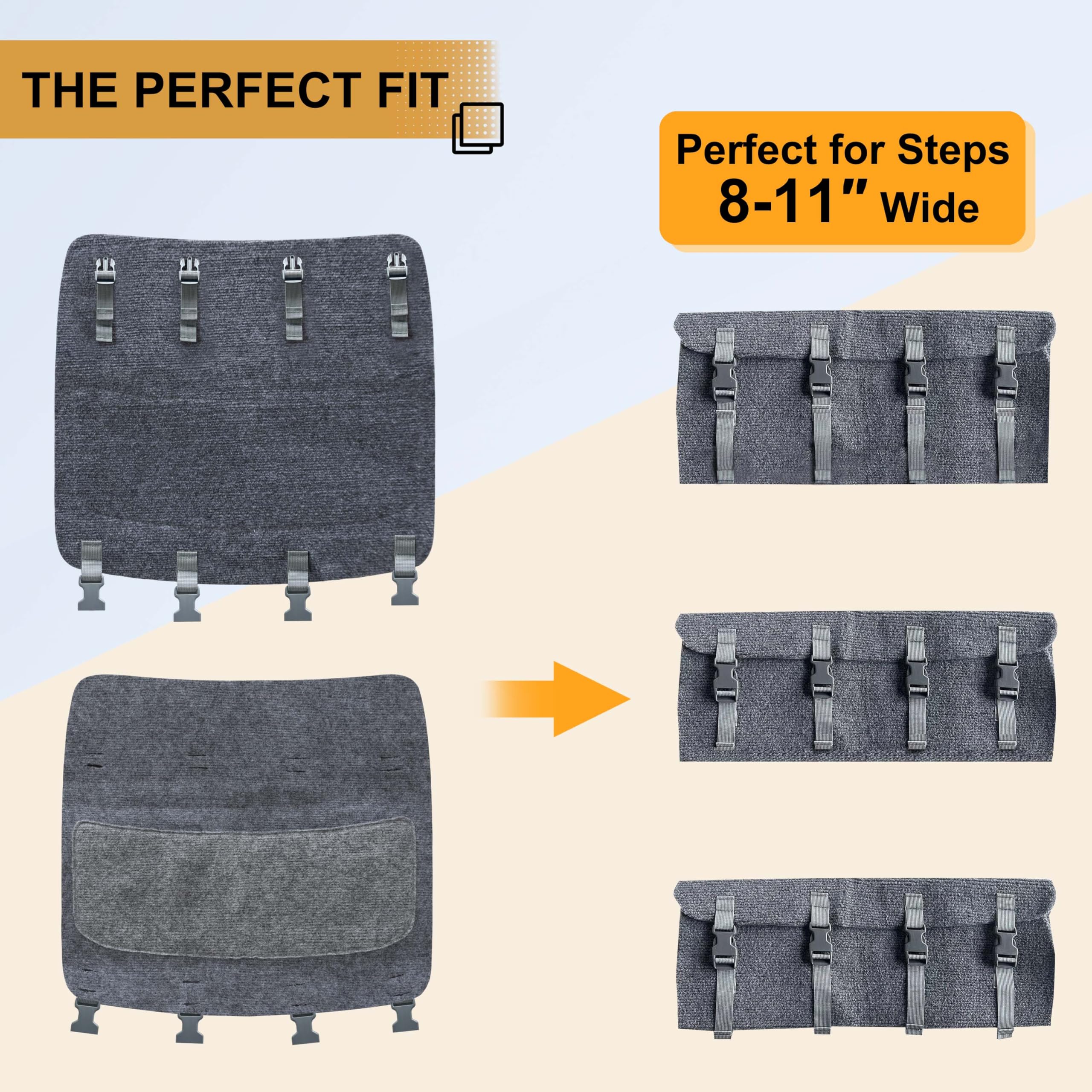 CircleRoad double-layer RV step rug for wear resistance